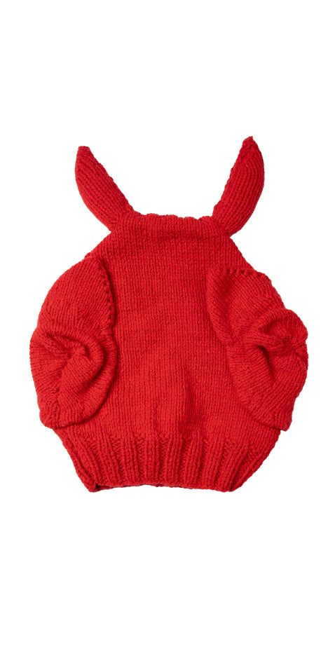 Knitted Balaclava with Horns
