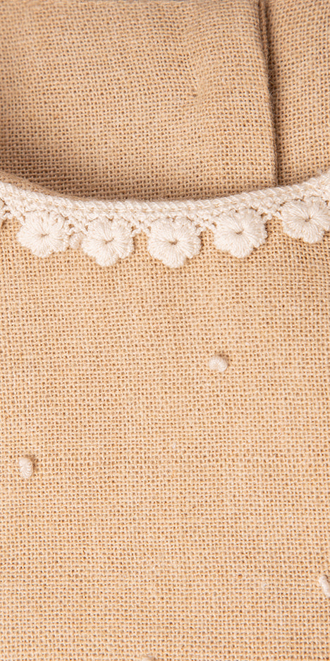 Polka-Dot Embroidered Dress