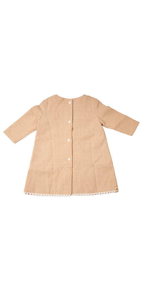 Polka-Dot Embroidered Dress