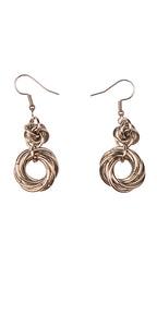 Flower Chainmail earings