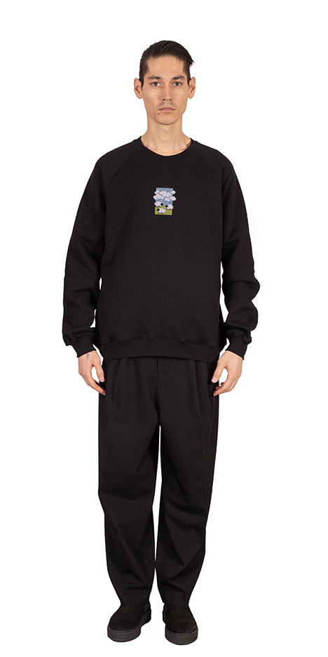 Sheep Flock Embroidered Sweater