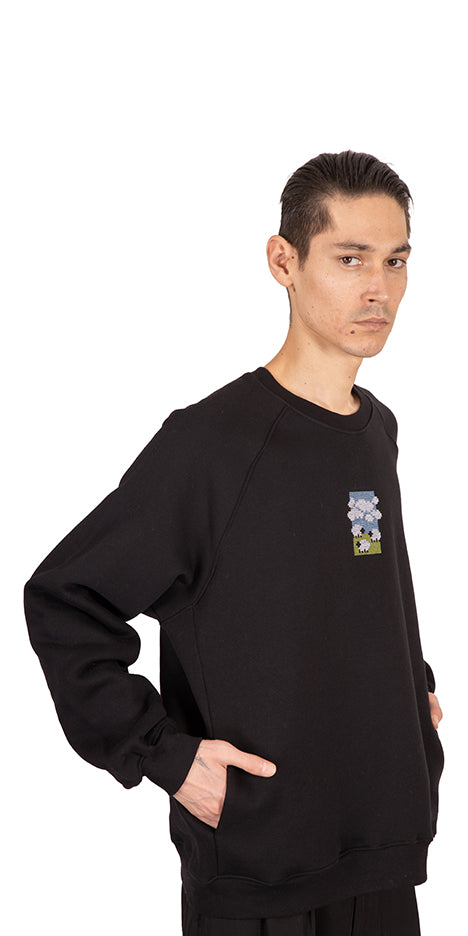 Sheep Flock Embroidered Sweater