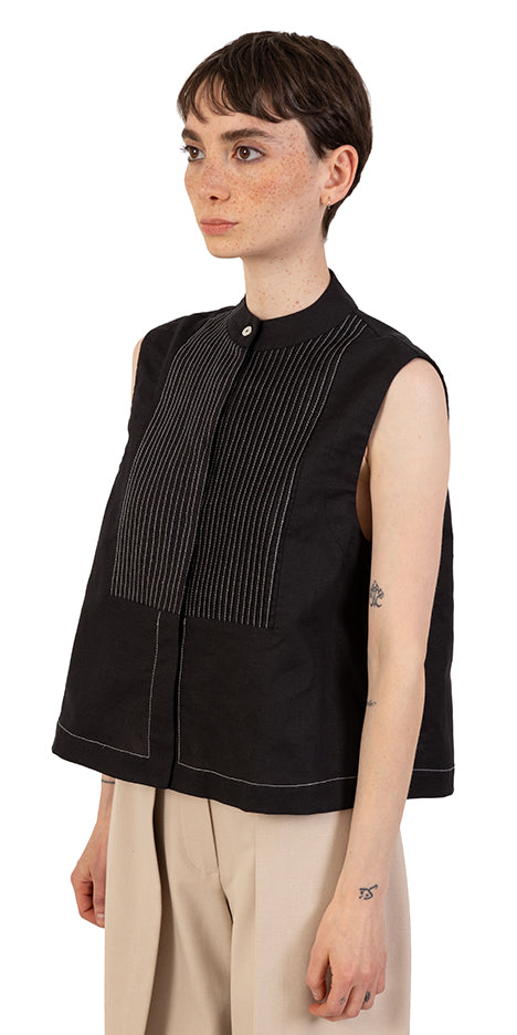 Pleated Panel Top