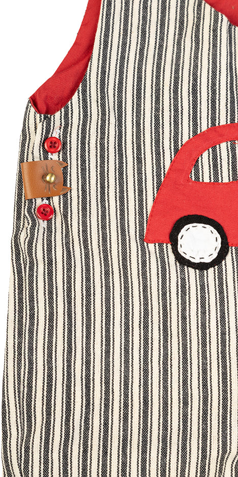 Driver Stripped Jumpsuit